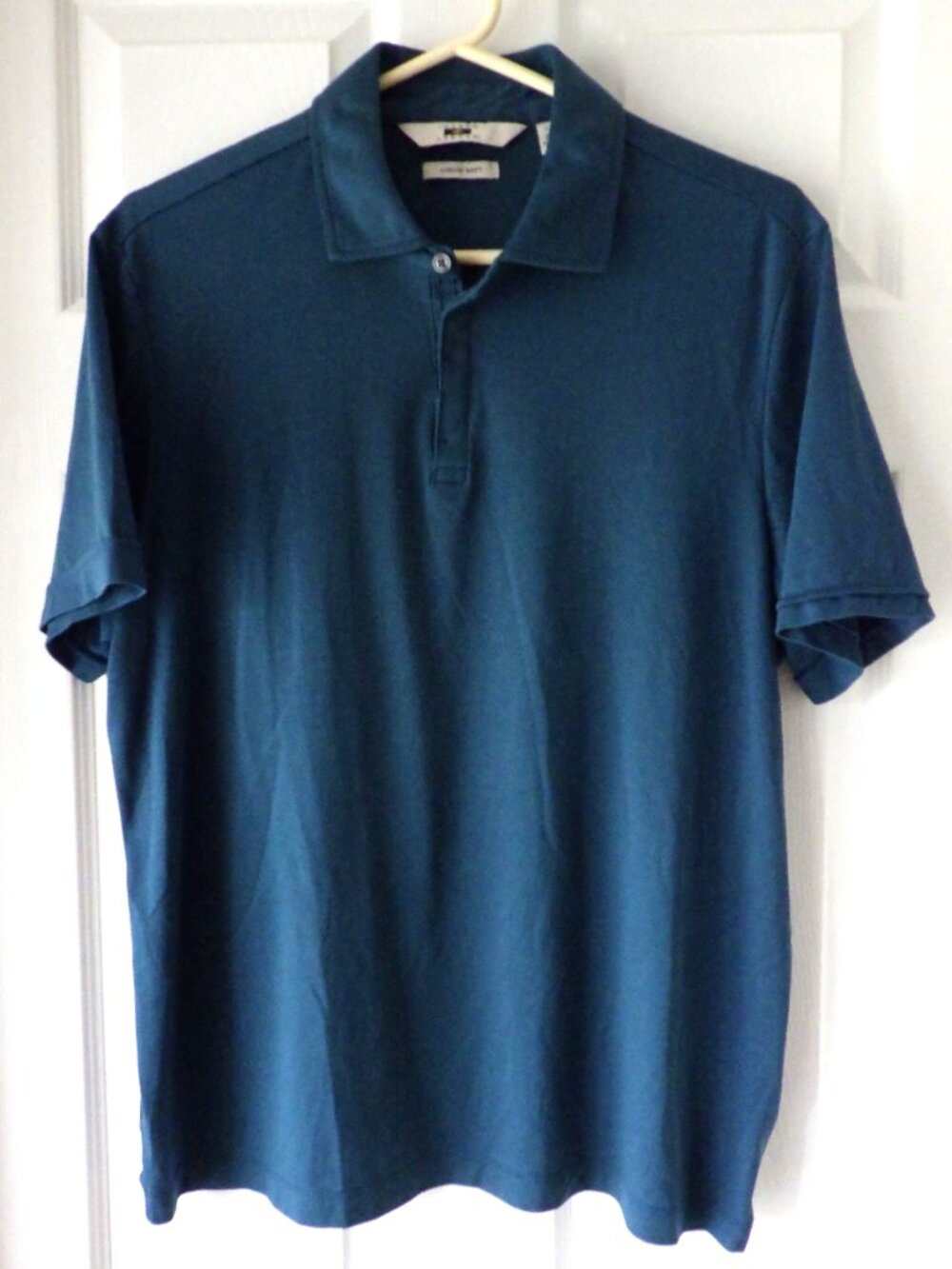 2 Joseph Abboud Liquid Soft Golf Polo Short Sleeve Blue Teal Size Large Lot of 2 - Picture 4 of 8